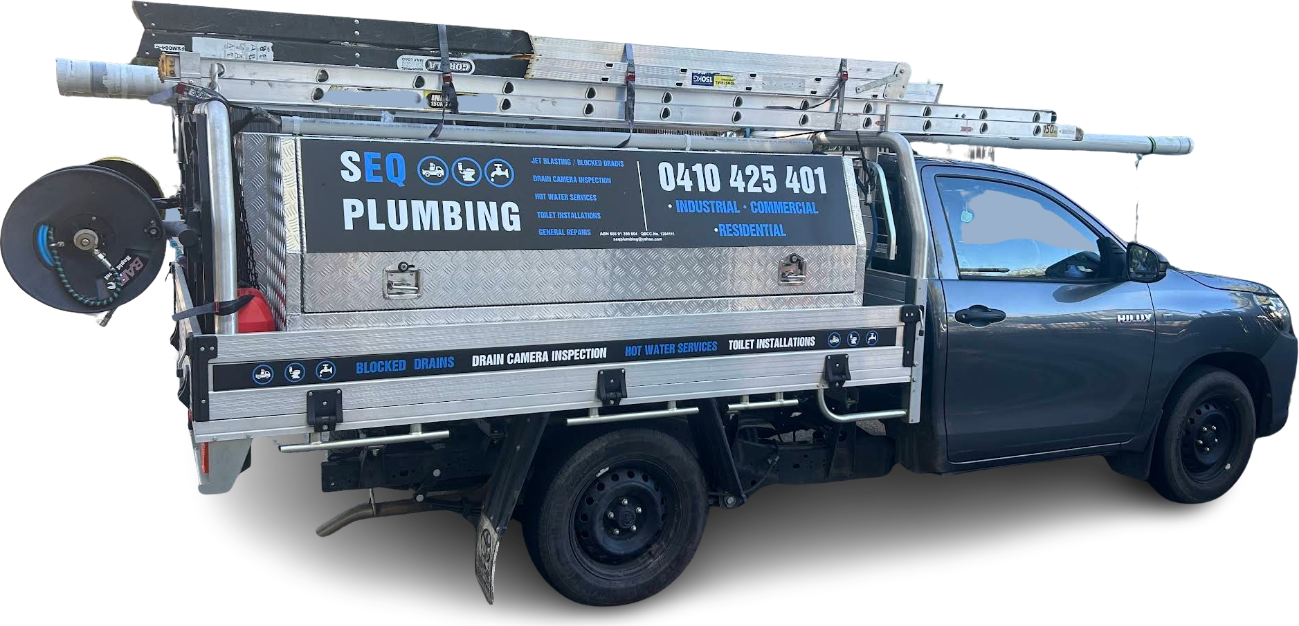 SEQ Plumbing Brisbane work vehicle